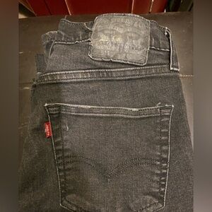 Levi's 511 Men's Black Distressed Jeans 30x32